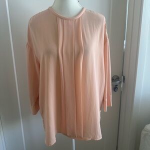 By Malene Birger Peach Blouse size 36 NWOT